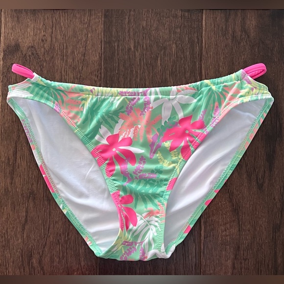 Zara Kids Girls Bikini Set Exotic Swimsuit Pink & Green Floral Design 11 12 - Picture 9 of 16